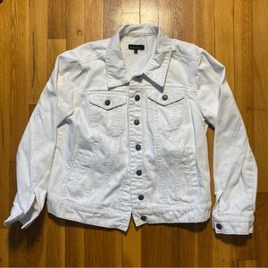 White Denim Jacket - Size S